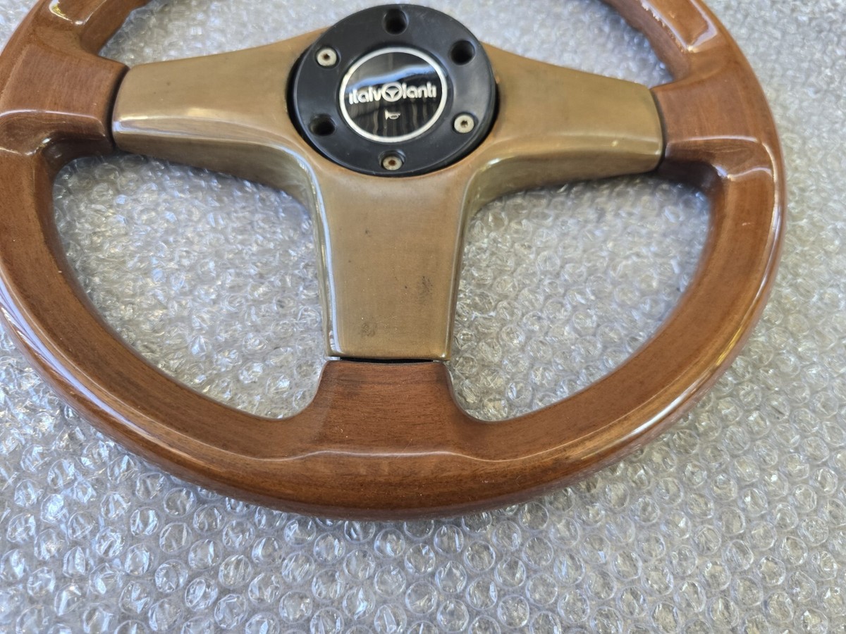 Italvolanti WOOD STEERING WHEEL GREAT GENUINE PART AE86 BMW BENZ