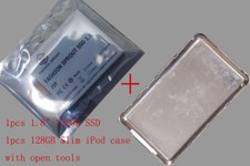 For iPod classic video 128GB 1.8 CE SSD with case replace MK1231GAL MK1634GAL