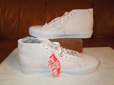 Vans Whisper Pink Leather Mid Top Sneakers - Womens Size: 8.0 - Men's Size: 6.5
