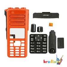 1 Pack Orange Repair Front Housing Case for XPR7550 DGP8550 Radio Walkie Talkie