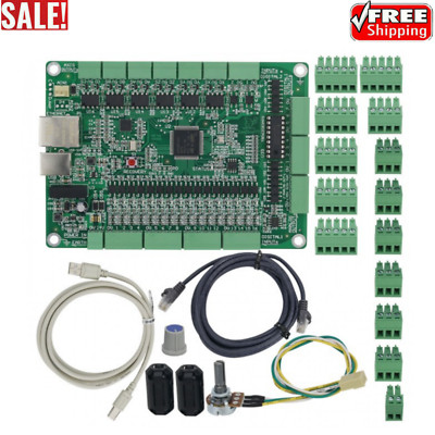 6 Axis Mach3 CNC Motion Controller Board Support USB + Ethernet For Engraving