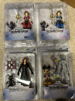 Diamond Select Kingdom Hearts Figure Sora Exclusive Axel Mickey toy Lot Set x4