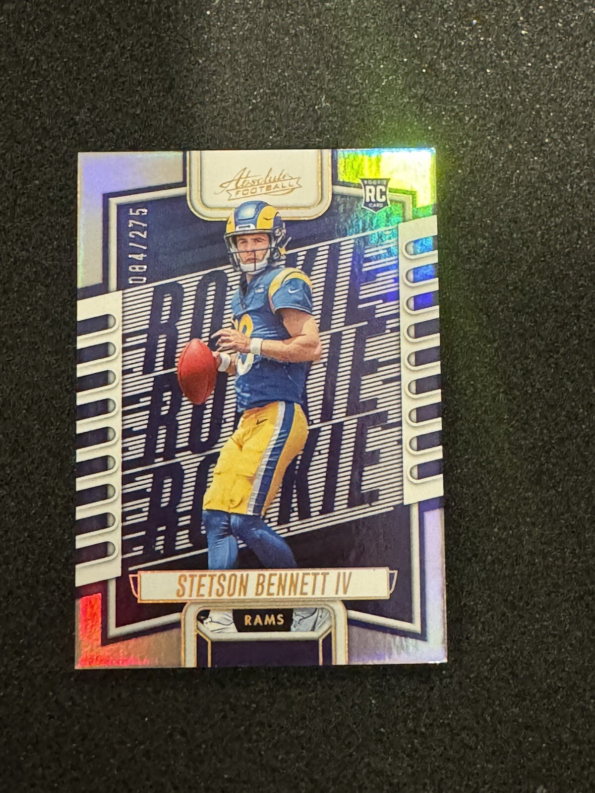 2023 Panini Absolute Spectrum Stetson Bennett IV RC Rams Rookie SP /275 #136