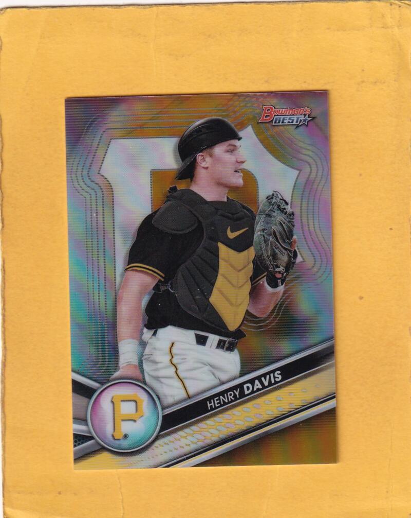 2022 Bowman's Best Top Prospects Refractor Gold Henry Davis Pirates NM-MT+ /50