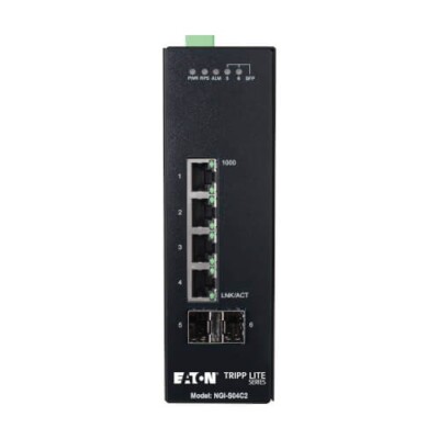 Tripp Lite 4-Port Lite Managed Industrial Gigabit Ethernet Switch NGIS04C2