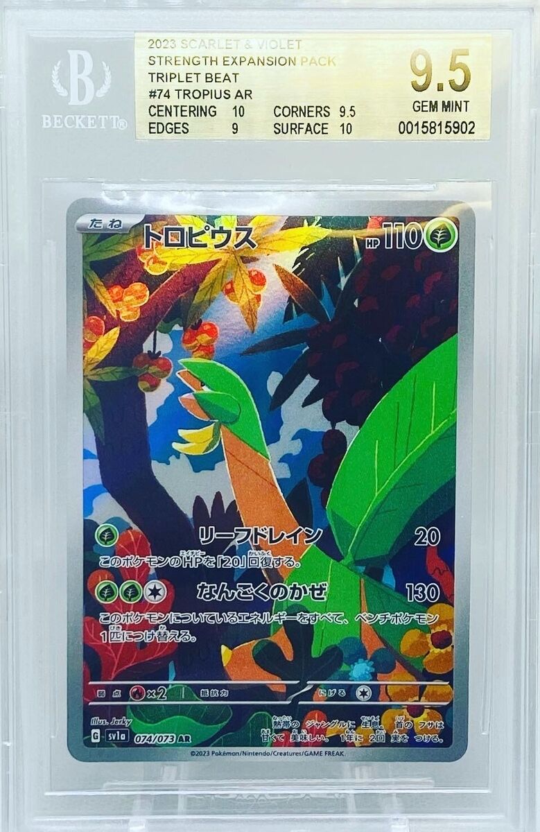 Tropius AR Art Rare Triplet Beat 074/073 Japanese Pokemon Tropius AR Art Rare Triplet Beat 074/073 Japanese Pokemon