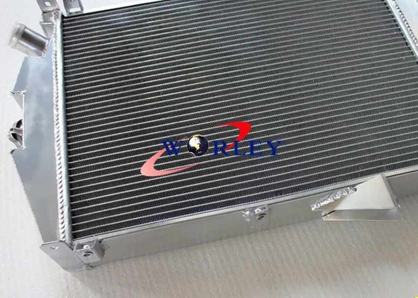 Radiador manual de aluminio núcleo 62 mm Fit Jaguar XK140 3,4 L L6 1955 1956 1957 Foto 2 de 4