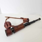Marine Arts 1917 Nautical Spyglass Telescope Brass Leather