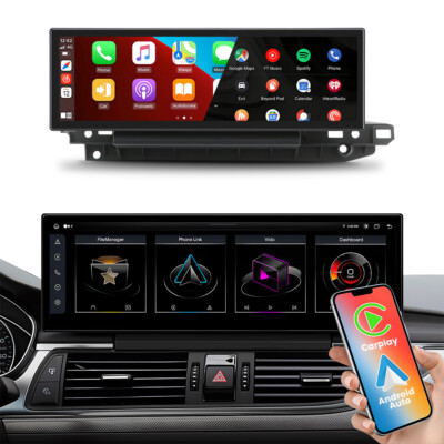 14,9'' Android Autoradio 8-Core 8+128GB GPS Navi 4G LTE BT Für AUDI A6 MMI 3G/3G+