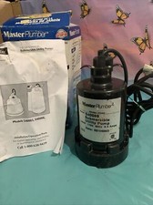 Master Plumber Submersible Utility Pump, 1/6-HP Motor, 1260 GPH