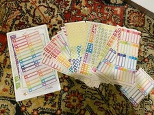 Planner Sticker Lot, 30 Sheets, Fits Erin Condren, Hobonichi, Traveler's, BUJO