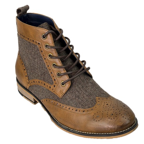 Mens Peaky Blinders Boots Italian 