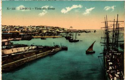 CPA AK LISBOA - Vista das docas PORTUGAL (760267)