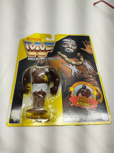 WWF Kamala MOC HASBRO series 7 Wrestling Figure NI...