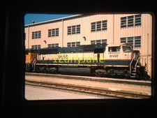 12406 VINTAGE Train Engine Photo 35mm Slide BNSF 9568 SD70MAC TULSA OK BBBBB
