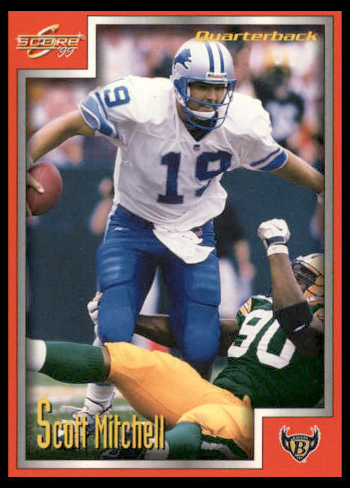 1999 Score #139 Scott Mitchell Baltimore Ravens Football Card