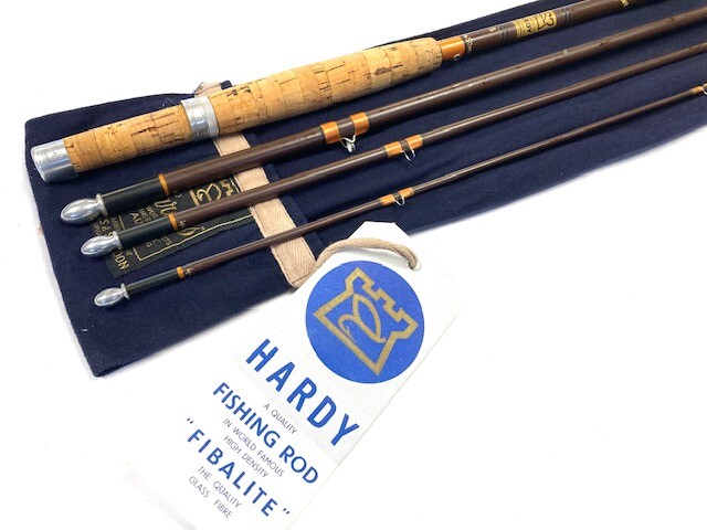 HARDY Fibalite Perfection 8’6” #6 2pcs Hardy Fibalite Perfection 8' 2 pc glassfibre fly rod #6