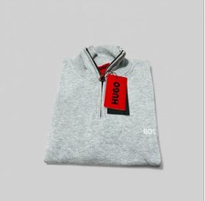 HUGO BOSS LONG SLEEVE QUARTER ZIP JUMPER FOR MENS