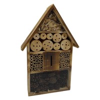 Relaxdays Insektenhotel 50 Cm Groß, Zum AufhäNgen, Bienenhotel Und Schmetterling