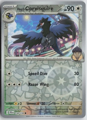 Hop's Corvisquire Reverse Holo SV09: Journey Together 134/159 NM Gunjima
