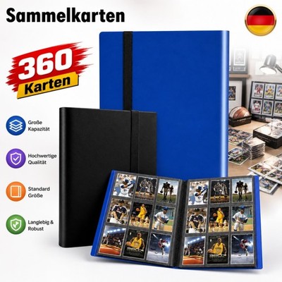 Sammelkarten Album Trading Cards Binder Kartenschutzhüllen 360Karten Sammelmappe