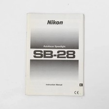 NIKON SB-28 FLASH INSTRUCTION MANUAL GUIDE BOOK copy