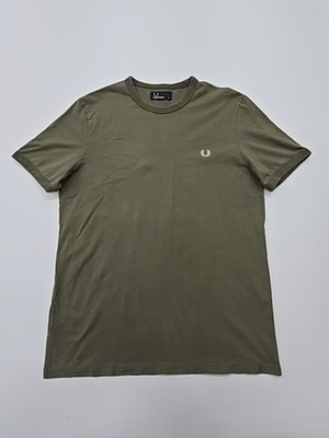 Fred Perry Mens T Shirt Olive Green Logo Size M Regular NWT?