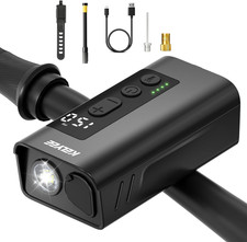 Mini Bike Pump, 150 PSI Electric Bike Pump with Digital Gauge, 25S Fast Inflate