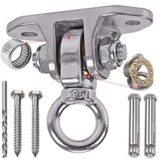 Stainless Steel Heavy Duty Swing Hanger 180°+360° Ceiling Swing Mount 2 Holes-A