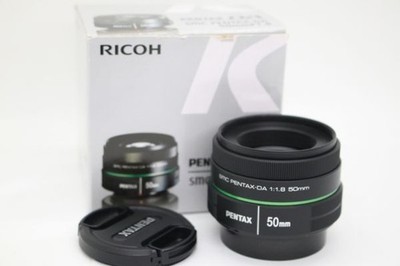 Pentax SMC DA 50mm F1.8 Lens Black K-mount APS-C Used