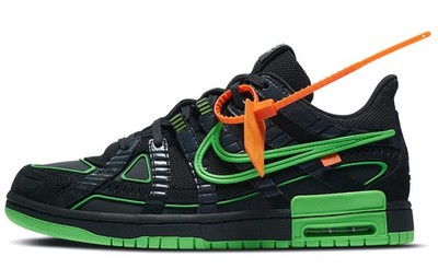 Size 12 - Nike Air Rubber Dunk x Off-White Low Green Strike for