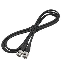 2m CCTV Security Camera BNC Male M/M Coaxial Patch Cable Black 6.5FT