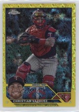 2023 Chrome Update Yellow Mini-Diamond Refractor 26/75 Christian Vazquez 0wc9