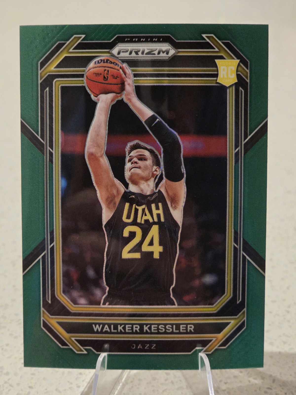 Walker Kessler- 2022-23 Panini Prizm Green Rookie #234 Utah Jazz 