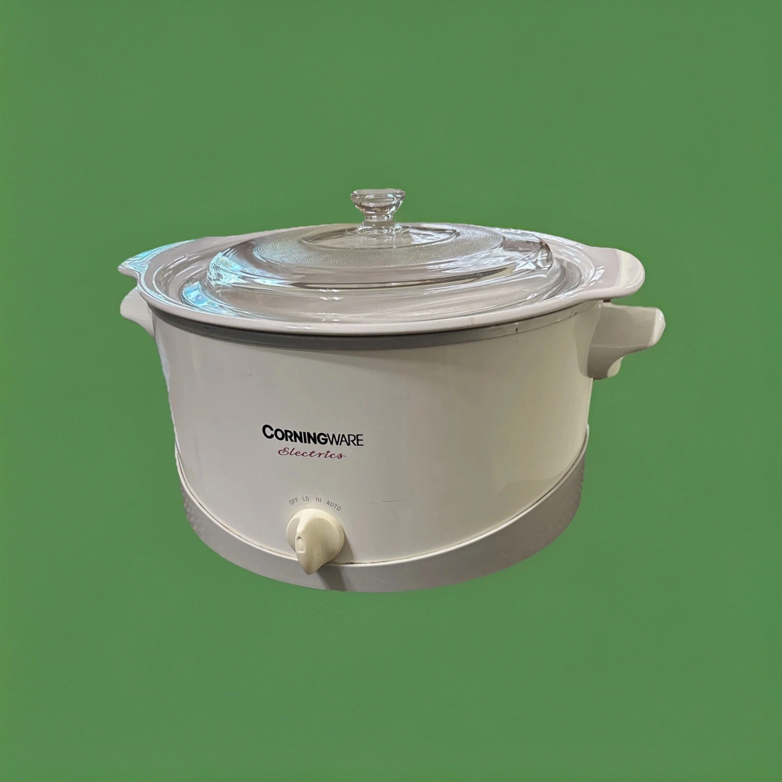 Corning Ware Electric Slow Cooker Crock Pot Model #SC-5038 White M4943