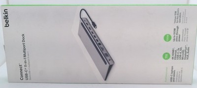 Belkin Connect USB-C 11-in-1 Multiport Dock 100W Pass-Through Sealed New