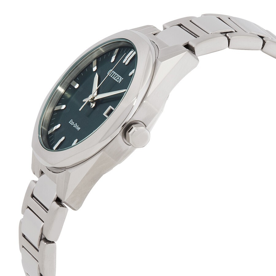 Citizen Men's Octangle Eco-Drive Green Dial Watch - BM7620-83X NEW