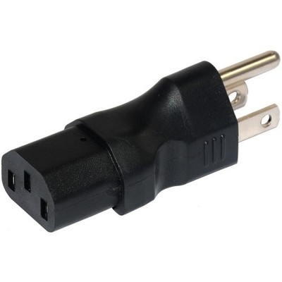 Conntek straight Plug Adapter U.S 5-15P to IEC 320 C13 Elbow Adapter