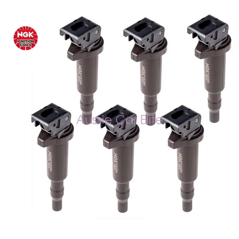 12131712219 6pcs OEM NGK Ignition Coils for 2005 BMW 320i 330i 530i Z4 B30 3.0L - Image 2 of 3