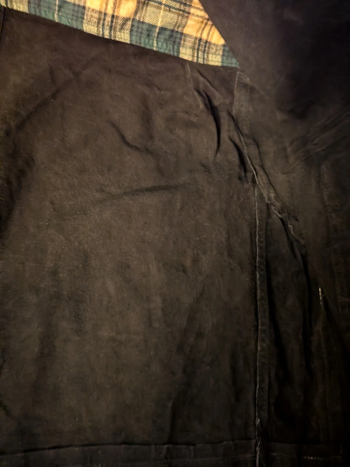 Vintage KS Leather Jacket Mens Large Cowboy Western Grunge Button Up Clean! - product detail image 13