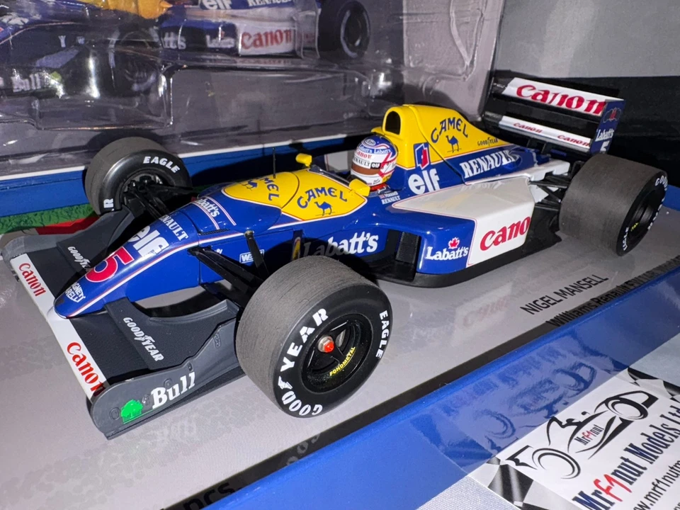 1:18 Minichamps 113920005 Nigel Mansell Williams FW14B #5 World Champion 1992 - Image 2 of 4
