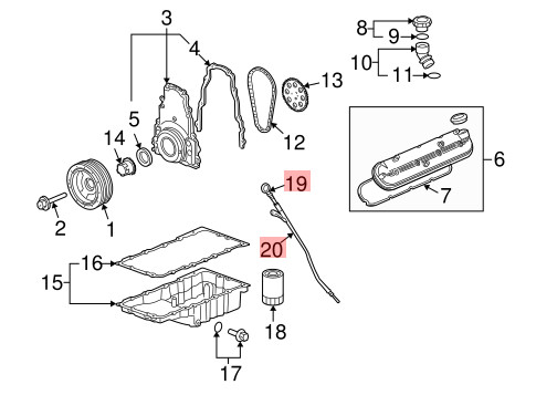 Chevrolet Corvette 2005-2013 Dipstick