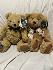 Melluish Classic Impressions Teddy Bear Lot - 2 Jointed Bears - Tags - VGC