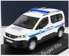 NOREV 479066 PEUGEOT - 2019 MUNICIPAL POLICE RIFTER - WHITE BLUE - 1/43