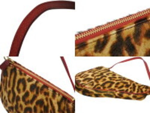 Christian Dior Saddle Bag Leopard Pony Hair Shoulder bag John
