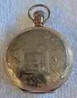 Elgin Pocket Watch 1893 Gr 117 Model 2, 6s 7j Hunting 14K Gold Filled Runs #9046