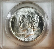 1921 Peace Dollar, Series Low Mintage, Lustrous Choice Uncirculated++ Key Date