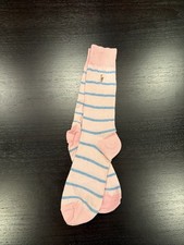 Polo Ralph Lauren Men Pink Blue pony cotton blend crew socks size 10-13