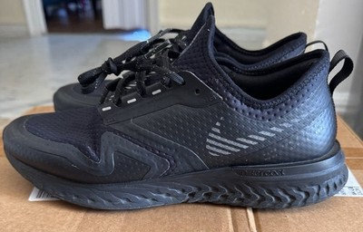 Nike Odyssey React 2 Shield Black/Silver Size 8 Men Running Shoes