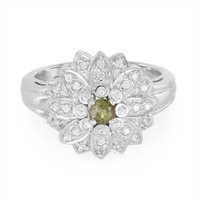 Kupfer Turmalin Plattiert Silber Ring